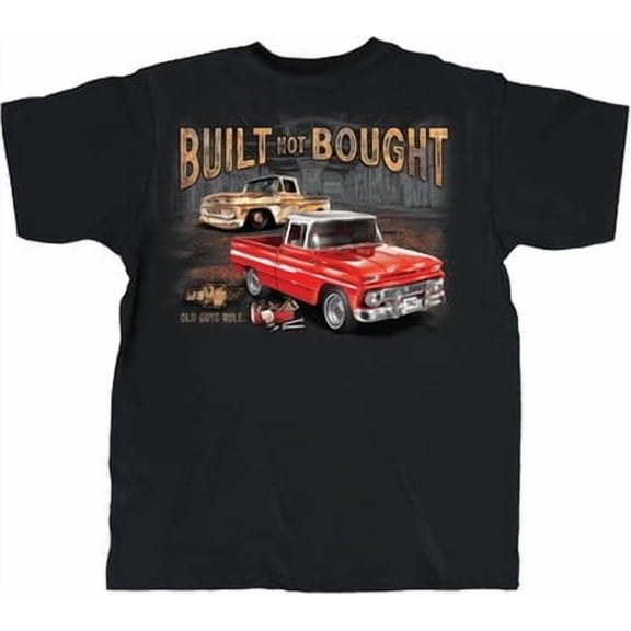 Old Guys Rule Men Car Built Not Bought Graphic Antique T-Shirt BLACK Unisex S-5XL Hot Trending Shirt, Vintage Birthday Gift