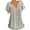 White, variant on Ybenlow Women Plus Size Short Sleeves V-Neck Print Blouse Pullover Tops
