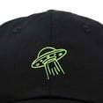 thumbnail image 2 of Dalix UFO Embroidered Alien Dad Hat Cotton Baseball Cap Adjustable Mens in Black, 2 of 5