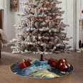 thumbnail image 4 of Sikiie Colorful Stained Glass Deer Nativity Christmas Tree Skirt, Jesus Christian Winter Holiday Tree Mat Decoration(30-48IN), 4 of 6