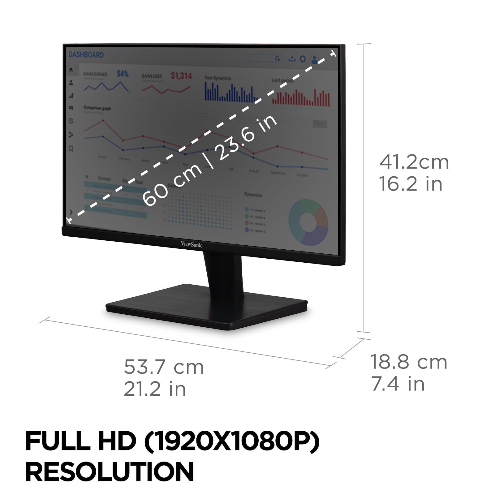 ViewSonic Gaming FreeSync VS2447M 24" FHD Monitor