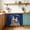 Dark Blue Light Brown White, variant on Red Aqua Stripe Sink Skirt 11"Wx13"L,Dustproof Under Sink Curtain with Self Adhesive Tape,Country Abstract Art Colorful Striped Cabinet Curtain Cover for Bathroom Vanity,Kitchen Cabinet Storage Shelf