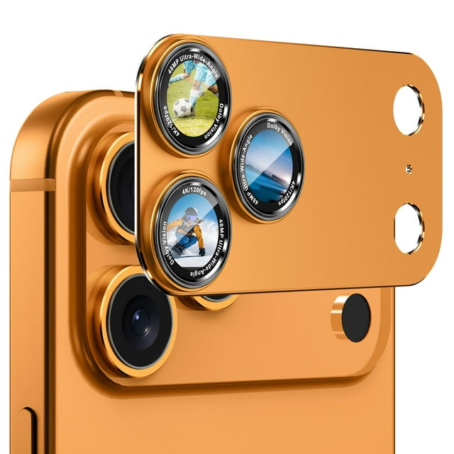 Protector de Lente para Cámara CACOE iPhone 17 Pro Max con Marco Metálico