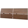 thumbnail image 3 of Pemberly Row 2 Piece Queen Panoramic Panel Platform Bed in Walnut, 3 of 6