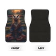 thumbnail image 2 of Fuzoiu Garden Meditating Weasel Print Carpet Floor Mats for Car,Car Foot Mat Set,Universal Fit 4 Piece Mat Pad Set,Fits Most Cars Trucks Vans Sedans SUV Auto Carpet Mat Se, 2 of 7