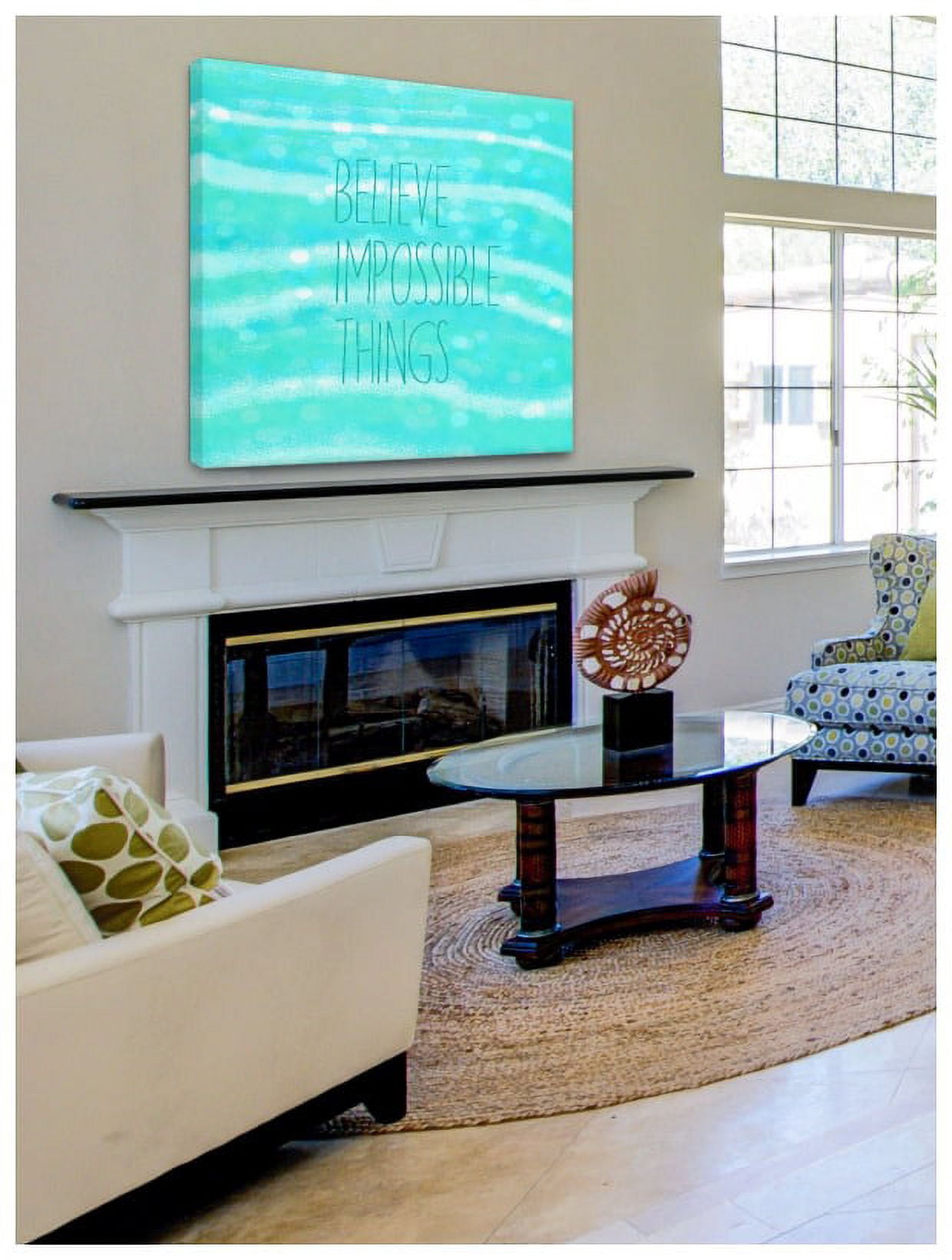 Marmont Hill "Believe Impossible Things" Sylvia Cook Painting Print on Canvas