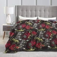 thumbnail image 4 of Kll Fleece Blanket Plush Throw Blanket Vintage Gaming,Soft Fuzzy Cozy Flannel Blanket For Couch Sofa Bed.(80"X60"), 4 of 9
