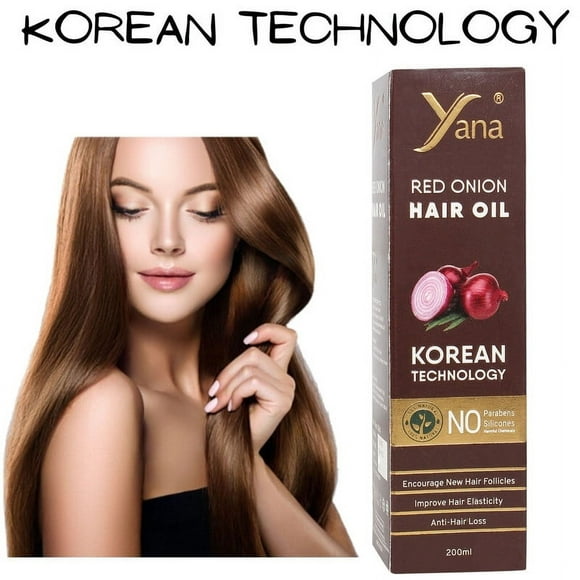 Yana Onion Hair Oil for Hair Growth & Hair Fall Control | hair oil | hair oil for black hair | for dry hair |oil for long hair growth | hair oil for long straight hair