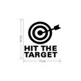 thumbnail image 1 of Diy Arrow&target Toilet Seat Bathroom Sticker Home Refrigerator Wall Decal Art, 1 of 2