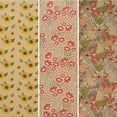 thumbnail image 2 of Kraft Floral Wrapping Paper Bundle, Vintage Spring Flowers Rose Gift Wrap Paper for Wedding Bridal Shower Birthday, 3 Rolls 17 in x 10 ft per Roll, 2 of 4