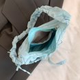 thumbnail image 3 of Bolso de hombro a la moda para mujer bolso de mano elegante con lazo de Color sólido bolso para exteriores para mujer, 3 of 9