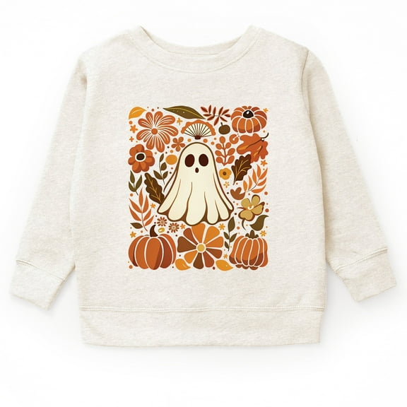 Ghost Floral Collage - Youth Graphic Sweatshirt and Toddler Graphic Sweatshirt