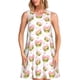 thumbnail image 1 of Fotbe Avocado Lovers Vestido de Verano sin Mangas para Mujer – Vestido Midi Línea A, Estilo Camiseta Floral, Vestido Playero Casual y Fluido, 1 of 7