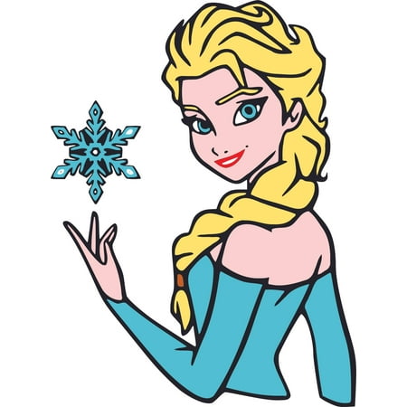 Frozen Disney Princess Elsa Cartoon Customized Wall Decal - Custom