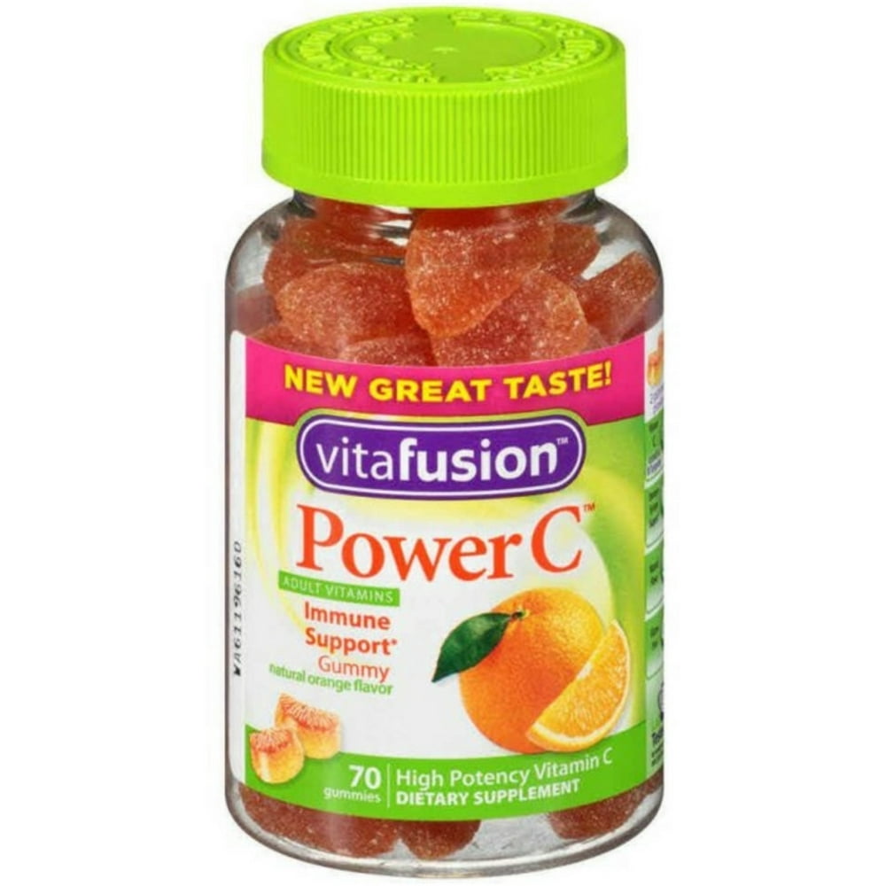 6 Pack Vitafusion Power C Gummy Vitamins Absolutely Orange 70 Each