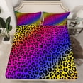 thumbnail image 2 of Homewish Leopard Print Full Size Sheets 4-Piece for Teens Boys Girls,Abstract Gradient Ombre Breathable Bed Sheets,Colorful Animal Print Lightweight Sheet Sets,Breathable Home Decor, 2 of 7