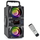 thumbnail image 1 of Altavoz Bluetooth, altavoz inalámbrico portátil de 40 W (pico de 60 W) con luces de colores, doble subwoofer de graves pesados, radio FM, reproductor de MP3, altavoz estéreo fuerte para el hogar, fies, 1 of 5
