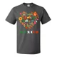 thumbnail image 1 of Playera Camiseta Mexico En El Corazon Familia Tallas Unsx, 1 of 3