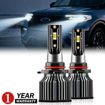 For Ford Explorer 2016-2022 9005 LED Headlight Bulbs High Beam 6500K White Super Bright Halogen Replacement 2X