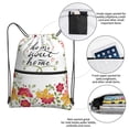 thumbnail image 3 of Easygdp Home Sweet Home Floral Drawstring Backpack Gym Bag,Sport Gym Sackpack,Gym Sack with Side Pocket for Men Women, 3 of 6