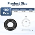 thumbnail image 2 of Paquete de 100 anillos O de nitrilo 103, 90 dureza 3/32" ID, 9/32" OD, 3/32" Ancho, Negro, 2 of 6