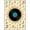 Black Teal Cream, Pattern 1, variant on ODIKA 8'x10' Washable Area Rug Vinyl Record Vintage Turntable Motif Soundwave Music Retro Note for Living Room, Under Sectional, Family , Durable, Non-Slip