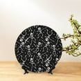 thumbnail image 6 of Daiia Retro Skeleton Dancing On Halloween Party Printed Pattern Ceramic Plate Dinner Plates Bone China Decorative Plates with Display Stand Art Ceramic Ornaments for Wall Hanging Decoration-6in, 6 of 6