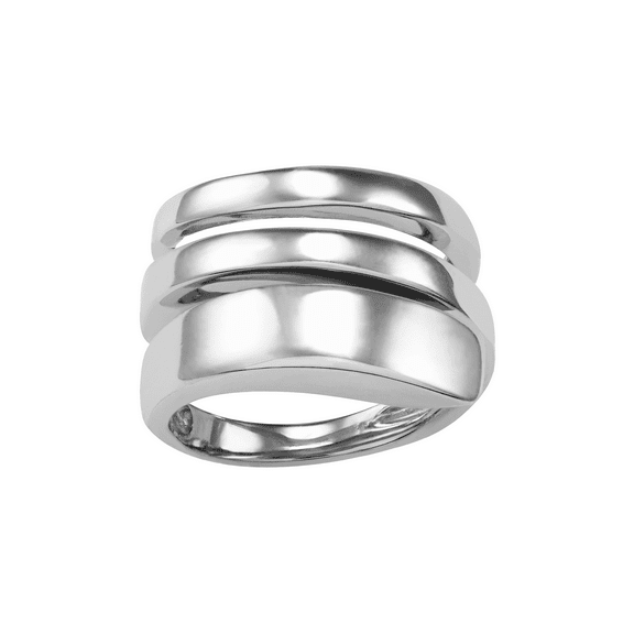 Women's Welry Simply Silverâ„¢ Collection Italian-Made Wrap-Around Bypass Ring in Sterling Silver