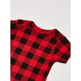 thumbnail image 3 of Little Treasure Baby Boy Cotton Bodysuits 3pk, Lumberjack Bow Tie, 3-6 Months, 3 of 4