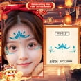 thumbnail image 1 of New Year Children'S Glitter Eyebrow Forehead Makeup Stickers Face Stickers Hanfu Ancient Style Stage Show Performance Waterproof Washable, 1 of 1
