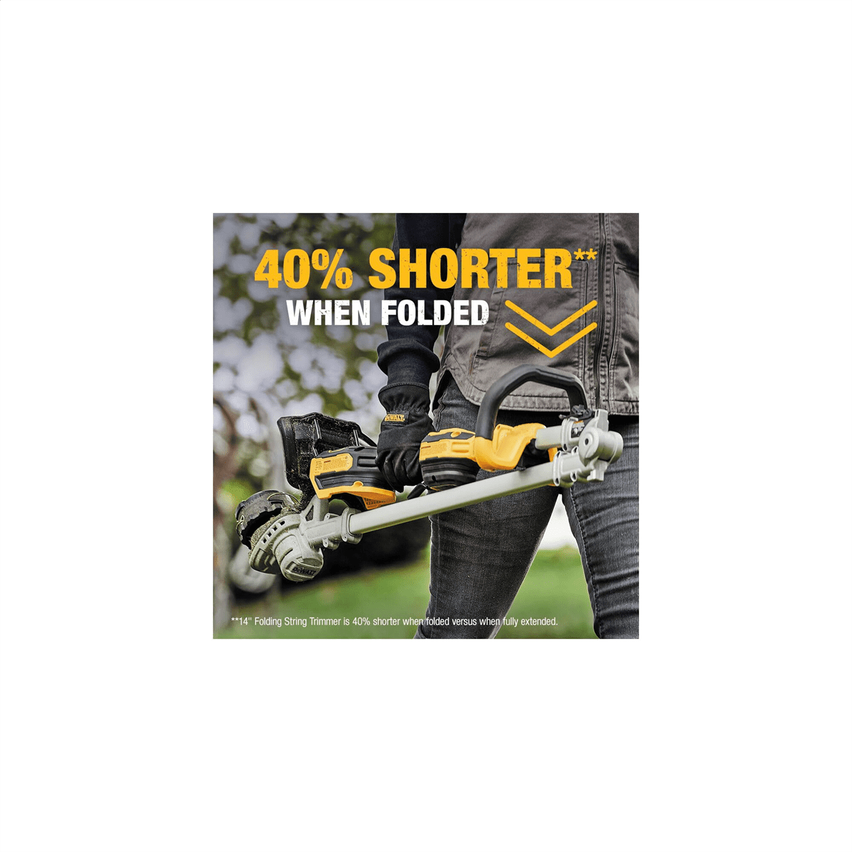 DeWALT Max 14" 20V Folding String Trimmer DCST922B (Bare Tool)