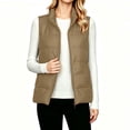 thumbnail image 2 of IUYRTFE Women's Quilted Zip-Up Vest Stand Collar Sleeveless Lightweight Puffer Gilet, 2 of 9