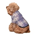 thumbnail image 5 of Haiem Purple Floral Gingham Check Plaid for Winter Dog Hoodie Sweatshirts with Pockets Warm Dog Clothes for Small Dogs Chihuahua-Small, 5 of 7