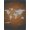 Burnt Orange Gray, Pattern 16, variant on ODIKA 8'x10' Washable Area Rug Non-Shedding, Easy Care, Round Map Planetary Galaxy Circle Continent Circles for King Size Bedroom Under Bed, Master Suite