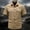Khaki, variant on Button Up Workwear Shirt for Men, Short-Sleeve, Lightweight and Waterproof Utility Pockets Size M-4XL Khaki
