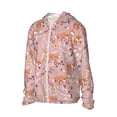 thumbnail image 2 of Kll Beautiful Fox Print Men'S Women’s Upf 50+ Sun Protection Outdoor Hoodie Jacket Long Sleeve Fishing Hiking Performance Shirt- 3x-Large, 2 of 8