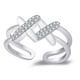 thumbnail image 1 of Anillo abierto para mujer, elegante esposa, novia, joyería de mano para fiesta, regalo de aniversario de boda, accesorios de disfraz para mujer Ropa, zapatos y accesorios Miscelánea Silber Minnieouse AP010849-02, 1 of 6
