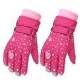 thumbnail image 3 of Minnieouse 1 par de guantes de esquí para niños, guantes de esquí portátiles a prueba de viento para mantener el calor, guantes de punto, bicicletas al guantes y mitones Rojo Minnieouse AP013201-01, 3 of 6
