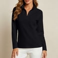 thumbnail image 2 of AloohaidyvioNo Boundaries Womens Fall Sweatshirt Casual Half Zip Pullover Long Sleeve Quarter Zip Trendy Loose Fit Tops, 2 of 9