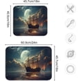 thumbnail image 3 of Sailing Ship Dish Drying Mat, Absorbent Microfiber Pad Protector For Kitchen Counter Top Mat Dish Drainboard 16x18in, 3 of 7