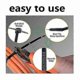 thumbnail image 5 of 100pcs Beige Nylon Cable Ties 1.8x100mm for Garden Balcony Use_c*, 5 of 5