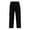 Black, variant on Men's Extended Size Elastic Waist Drawstring Workwear Pants with Pockets Comfortable Hiking Fishing Trousers Available in S-5XL