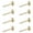 13mm brass color, variant on Pack of 8 Sturdy Brass Decorative Screws With Glass Caps for Furniture Fixing Rustproof Construction Furniture Hardware