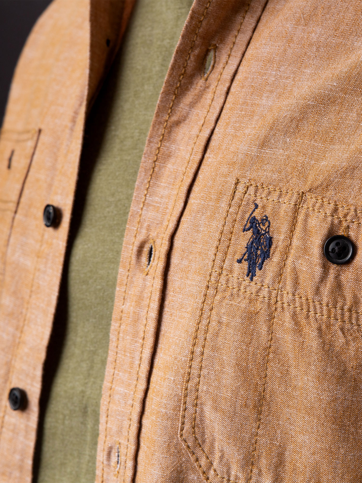 U.S. Polo Assn. Men's 2 Pocket Button Down Shirt - image 3 of 3