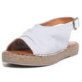 thumbnail image 6 of JUSTINREESS Annabelle Women's Back Strap Espadrille In White Size 10, 6 of 6