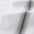 thumbnail image 2 of Aston & Arden Turkish Cotton Hand Towels (4-Pack, Thick 600 GSM, 18x32 in., Ultra Soft and Plush, White with Charcoal Grey Ombre Striped Border, 2 of 8