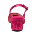 thumbnail image 4 of Ninety Union Lady Couture Demi Rhinestone Mesh Slingback, Fuchsia, 12, 4 of 5