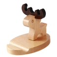thumbnail image 5 of Soporte de escritorio para teléfono celular, bonito soporte de madera para teléfono móvil con base antideslizante, se adapta a todos los teléfonos inteligentes, decoración de escritorio, 5 of 5