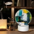 thumbnail image 6 of Daiia Abstract Brushstrokes Green Blue Pattern Acrylic Night Light, LED Touch Light, Bedroom Night Light, Soft Glowing Lamp Perfect Gift for Mother's Day, Birthday, or Christmas, 6 of 9
