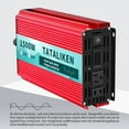 thumbnail image 3 of TATALIKEN 1500 Watts 3000 Watts Pure Sine Wave Power Inverter DC 12V to AC 110V/120V Car Inverter with 2 AC Outlets for Power Tools Home Vehicles RV Truck, LCD Display, 3 of 11